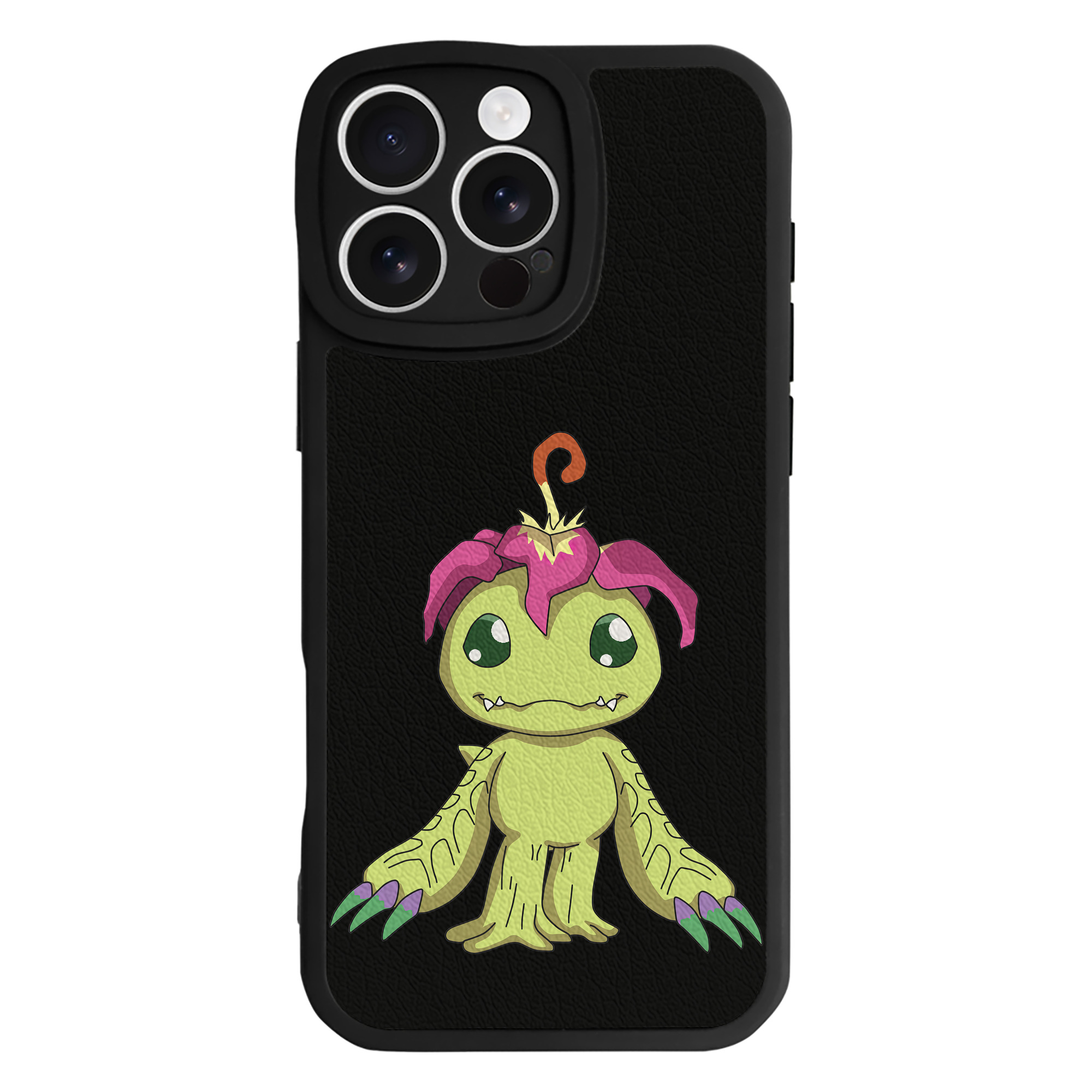 （画像用） Digimon デジタルモンスター/デジモン 【iPhone 16シリーズ対応】シリコンスマホケース（レザー調） 材質：シリコン